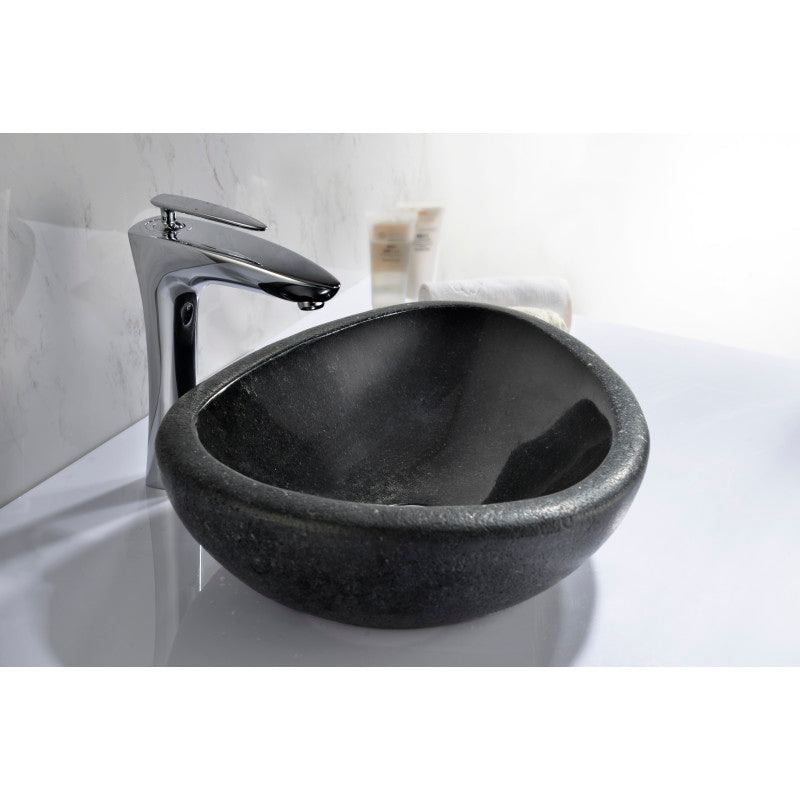 Twin Vessel Sink in Desert Black