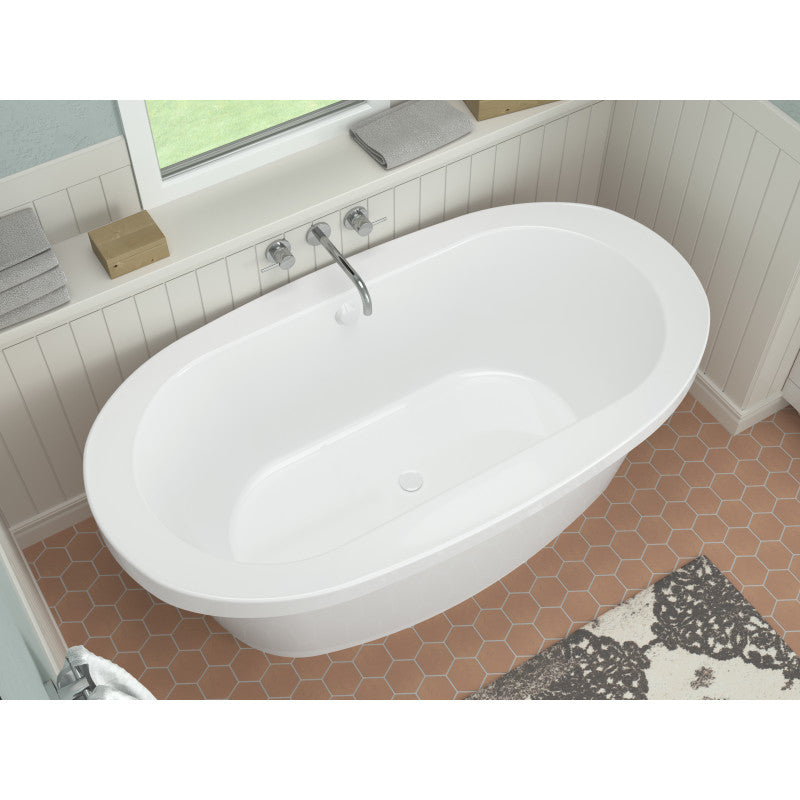 Atlantis Whirlpools Allure 36 x 66 Freestanding Tub with Center Drain