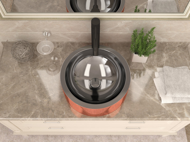 Arthur 16 in. Handmade Vessel Sink in Polished Nickel