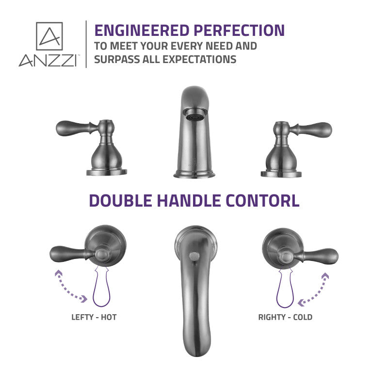 Merchant 8 in. Widespread 2-Handle Bathroom Faucet in Brushed Nickel