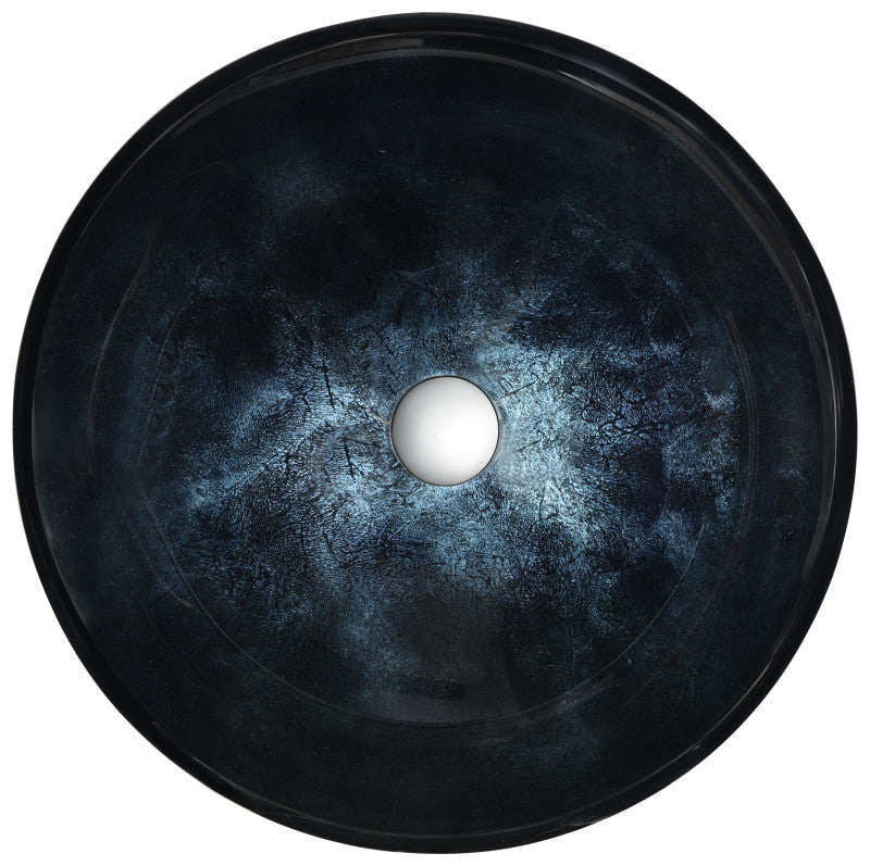 Makata Series Vessel Sink in Starlit Midnight