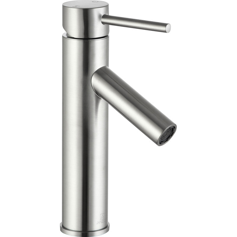 Valle Single Hole Single Handle Bathroom Faucet in Brushed Nickel