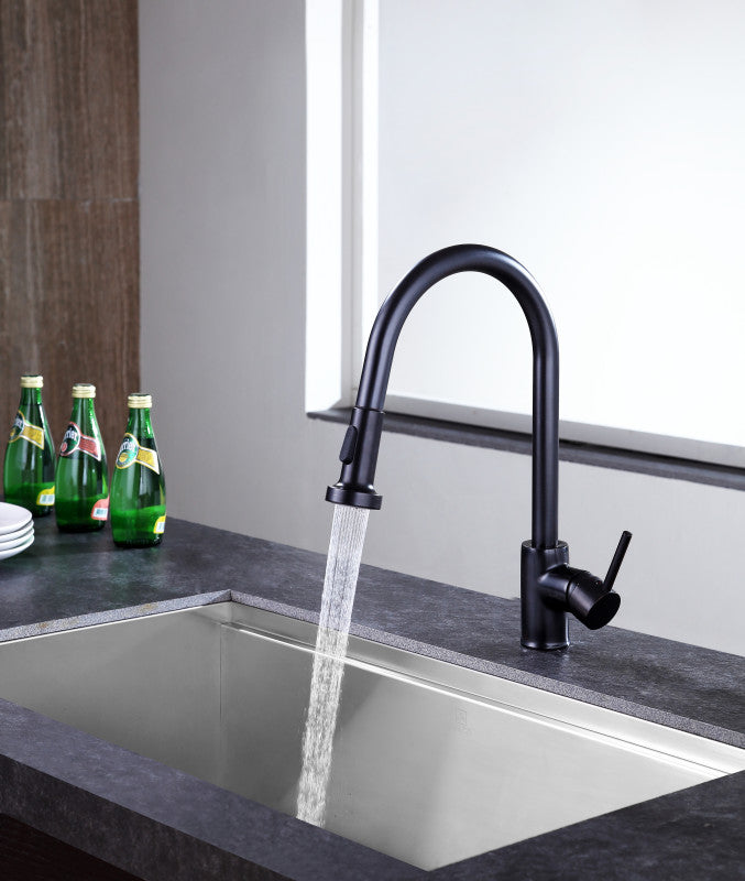 Somba Single-Handle Pull-Out Sprayer Kitchen Faucet in Oil Rubbed Bronze