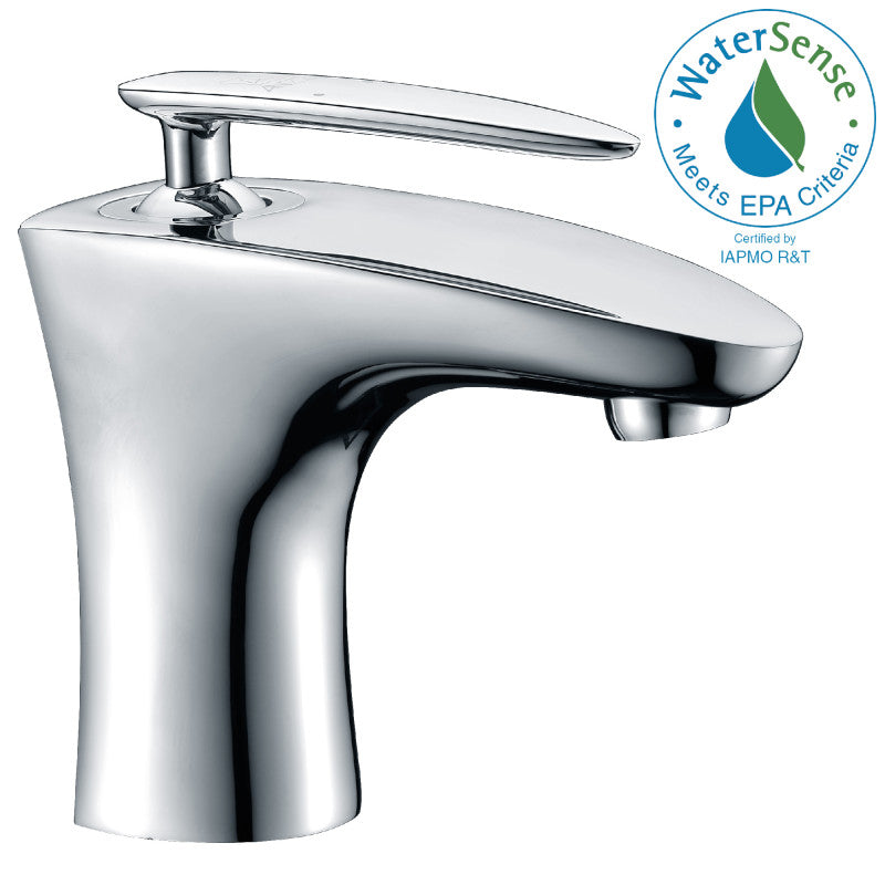 Tone Series Single Hole Single-Handle Low-Arc Bathroom Faucet in Polished Chrome