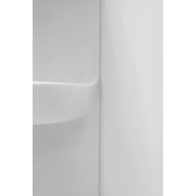 Lex-Class 60 in. x 36 in. x 60 in. 3-piece DIY Friendly Alcove Shower Surround in White