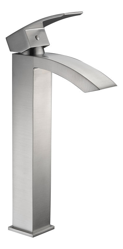 Tutti Single Hole Single-Handle Bathroom Faucet in Brushed Nickel