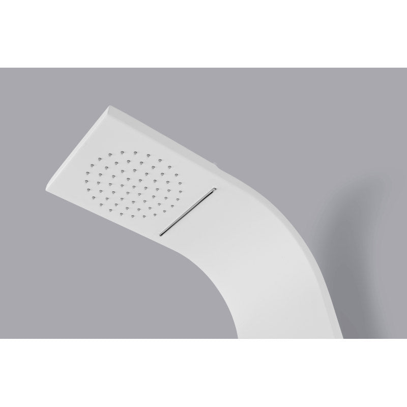 Swan 64 in. 6-Jetted Full Body Shower Panel with Heavy Rain Shower and Spray Wand in White