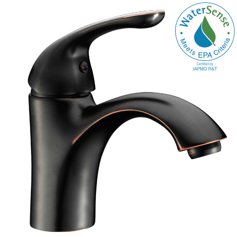 Clavier Series Single Hole Single-Handle Mid-Arc Bathroom Faucet in Oil Rubbed Bronze