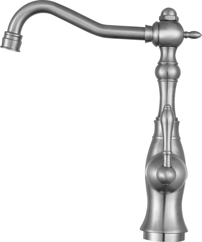 Highland Single-Handle Standard Kitchen Faucet with Side Sprayer in Brushed Nickel