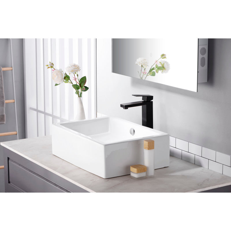 Enti Series Single Hole Single-Handle Vessel Bathroom Faucet in Oil Rubbed Bronze