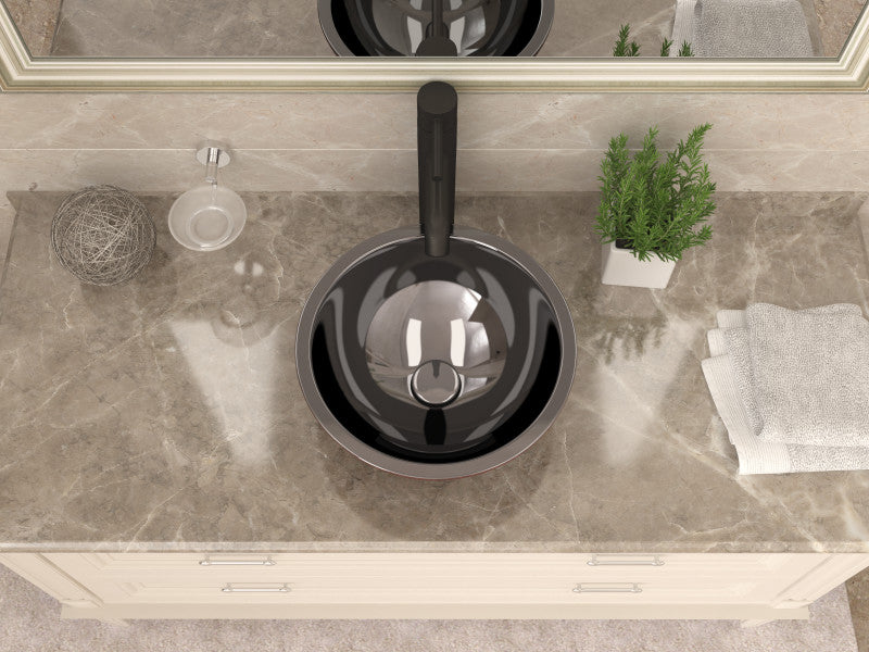 Crete 14 in. Handmade Vessel Sink in Polished Antique Copper with Nickel Interior and Floral Design Exterior