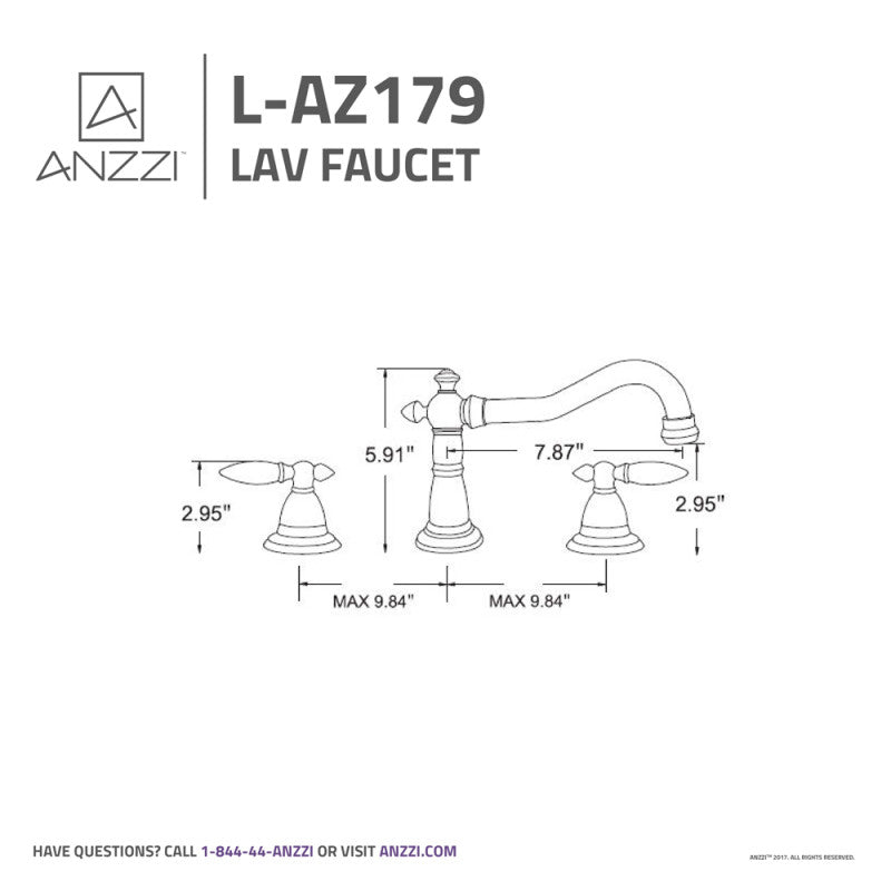 Patriarch 8" Widespread Bathroom Sink Faucet in Brushed Nickel