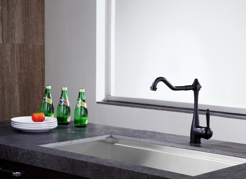 Single Handle Kitchen Faucet-Oil Rubbed Bronze-Patriarch Series-KF-AZ198ORB-ANZZI