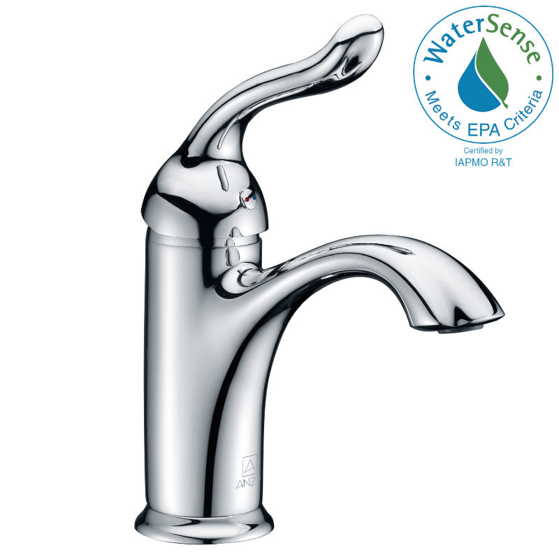 L-AZ009 - Arc Series Single Hole Single-Handle Low-Arc Bathroom Faucet in Polished Chrome