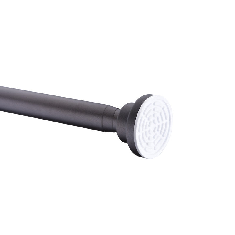 ANZZI 35-55 Inches Shower Curtain Rod with Shower Hooks in Oil Rubbed Bronze | Adjustable Tension Shower Doorway Curtain Rod | Rust Resistant No Drilling Anti-Slip Bar for Bathroom | AC-AZSR55ORB