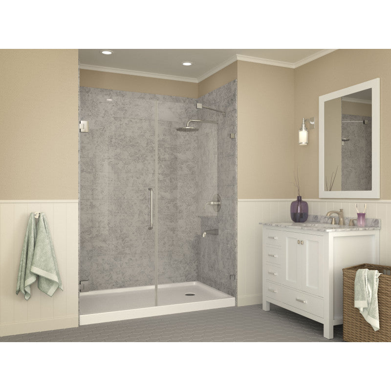 Colossi Base Series 36 in. L x 60 in. W Alcove Shower Shower Pan Base with Right Drain in Glossy White Marine Acrylic