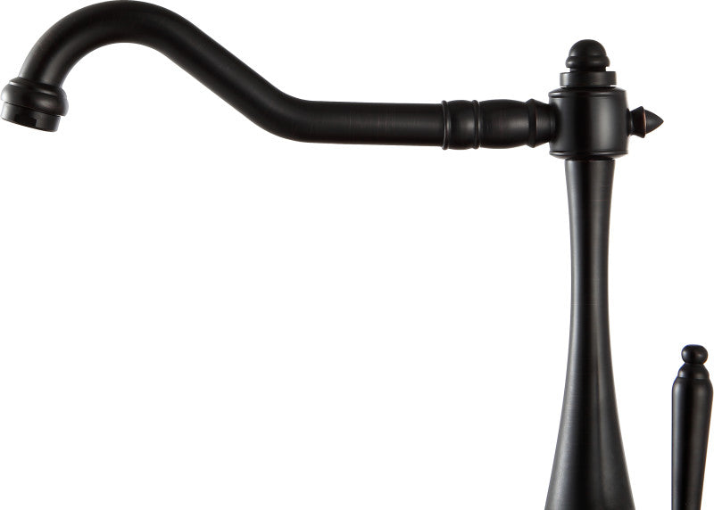 Single Handle Kitchen Faucet-Oil Rubbed Bronze-Patriarch Series-KF-AZ198ORB-ANZZI