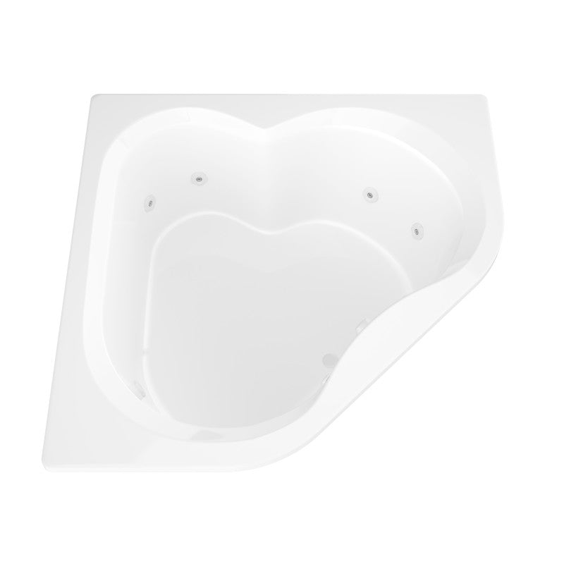 Atlantis Whirlpools Cascade 60 x 60 Corner Whirlpool Jetted Bathtub