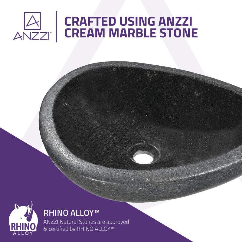 Twin Vessel Sink in Desert Black