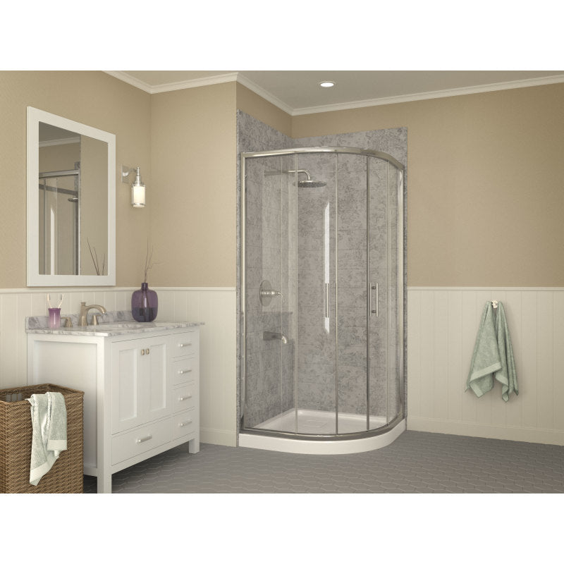 Eternity Series 38 in. x 38 in. Shower Base in White