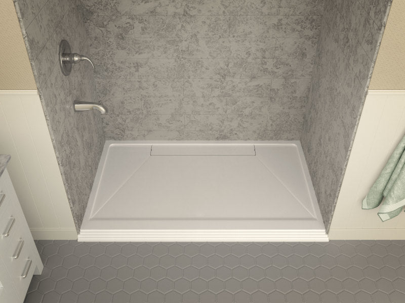 Plateau Series 60 in. x 36 in. Shower Base in White
