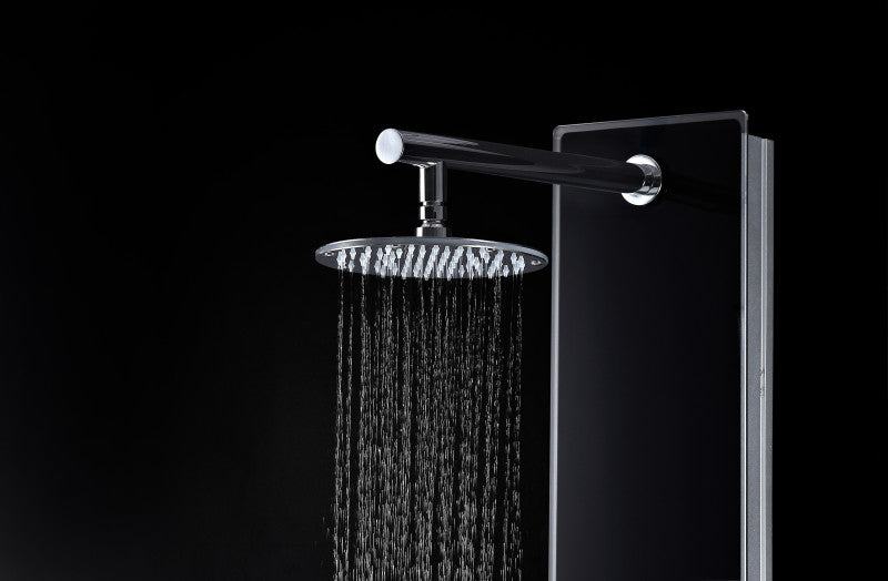 Llano Series 60 in. Full Body Shower Panel System with Heavy Rain Shower and Spray Wand in Black