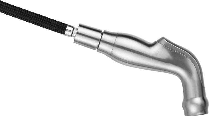 Highland Single-Handle Standard Kitchen Faucet with Side Sprayer in Brushed Nickel