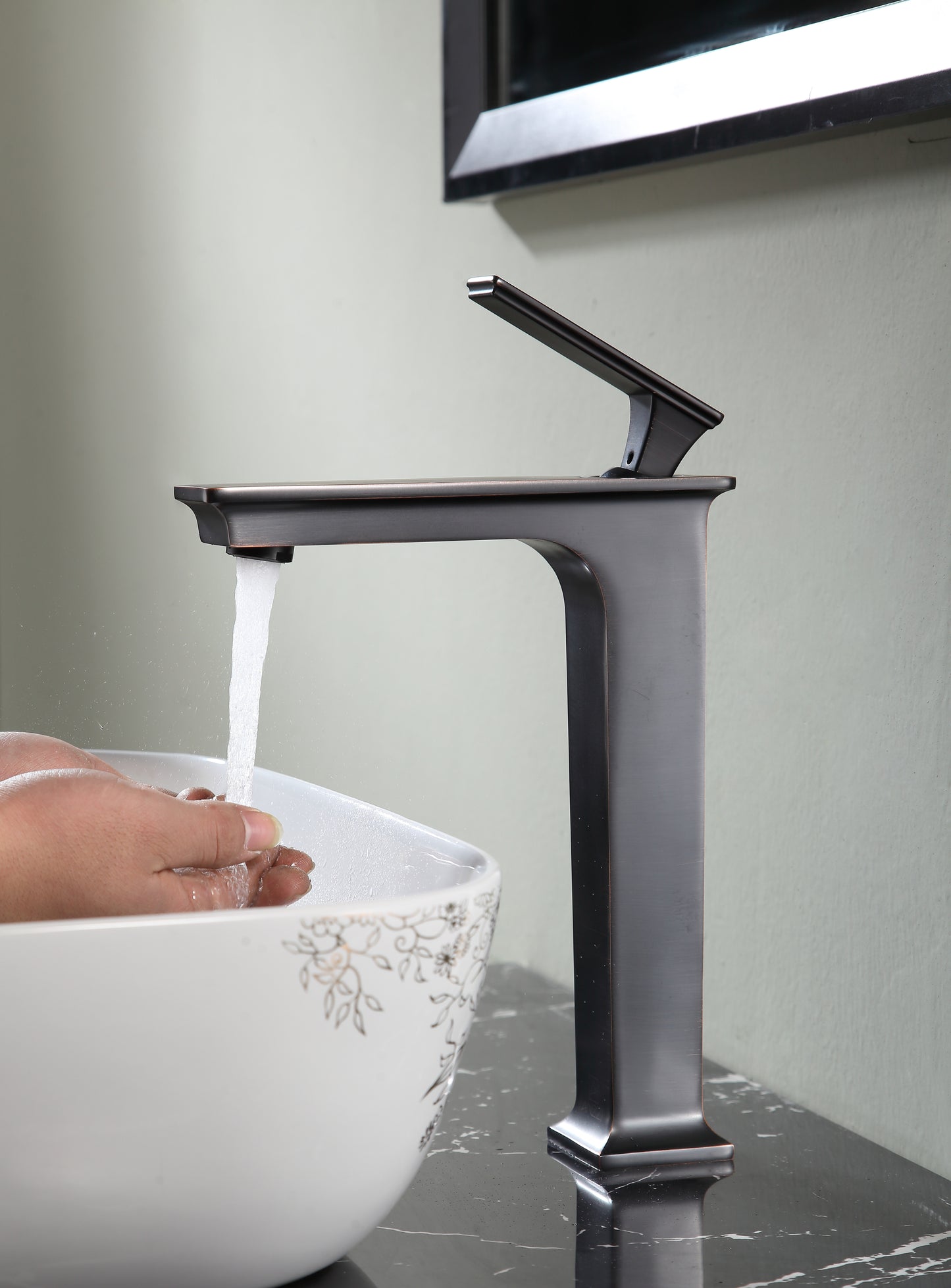 Saunter Single Hole Single-Handle Vessel Bathroom Faucet