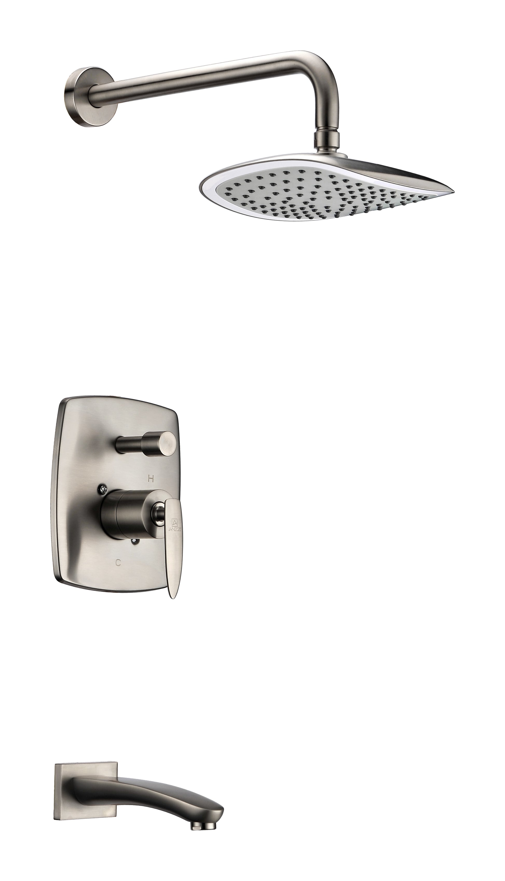 L-AZ026BN - Tempo Series 1-Handle 1-Spray Tub and Shower Faucet in Brushed Nickel