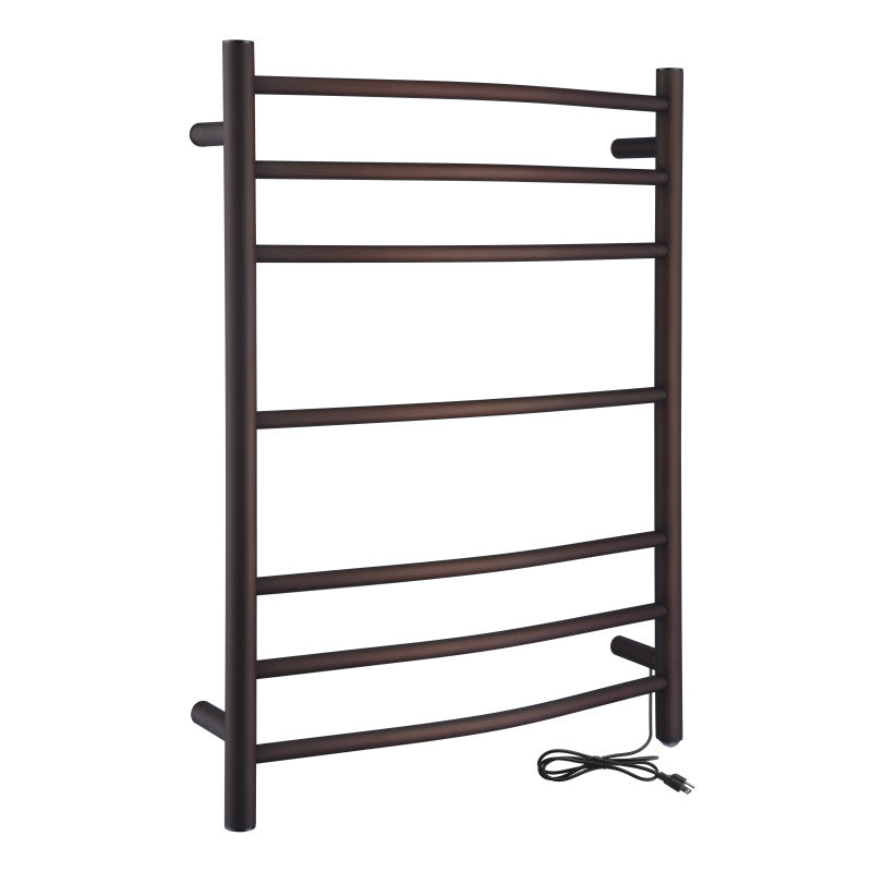 TW-AZ027ORB - Gown 7-Bar Stainless Steel Wall Mounted Towel Warmer in Oil Rubbed Bronze