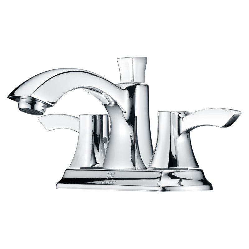 Vista Series 4 in. Centerset 2-Handle Mid-Arc Bathroom Faucet