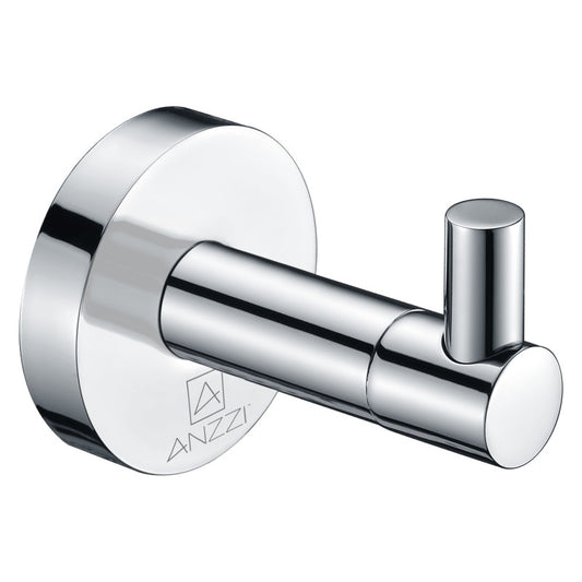 AC-AZ003 - Caster Series Robe Hook in Polished Chrome