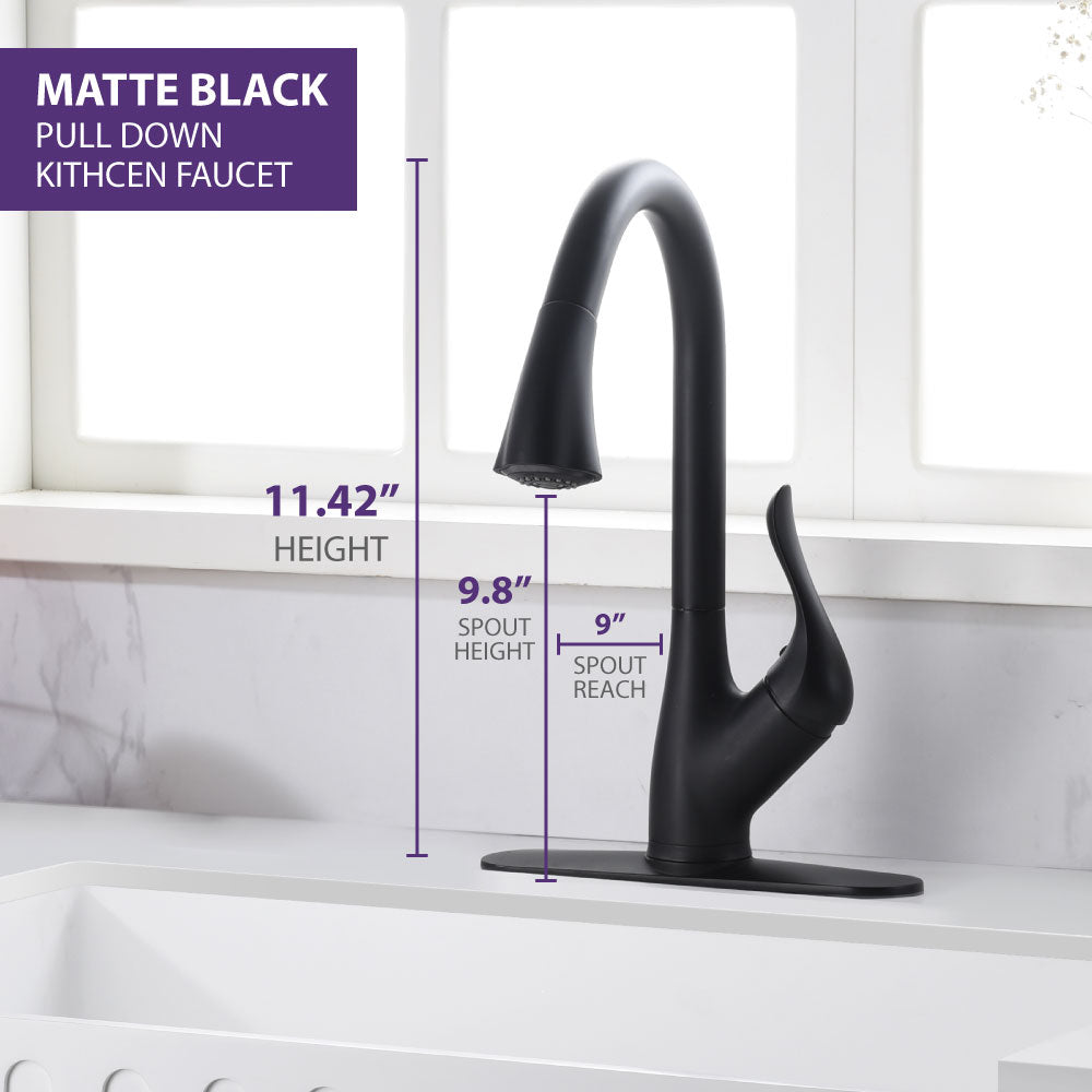 Accent Series Single-Handle Pull-Down Sprayer Kitchen Faucet