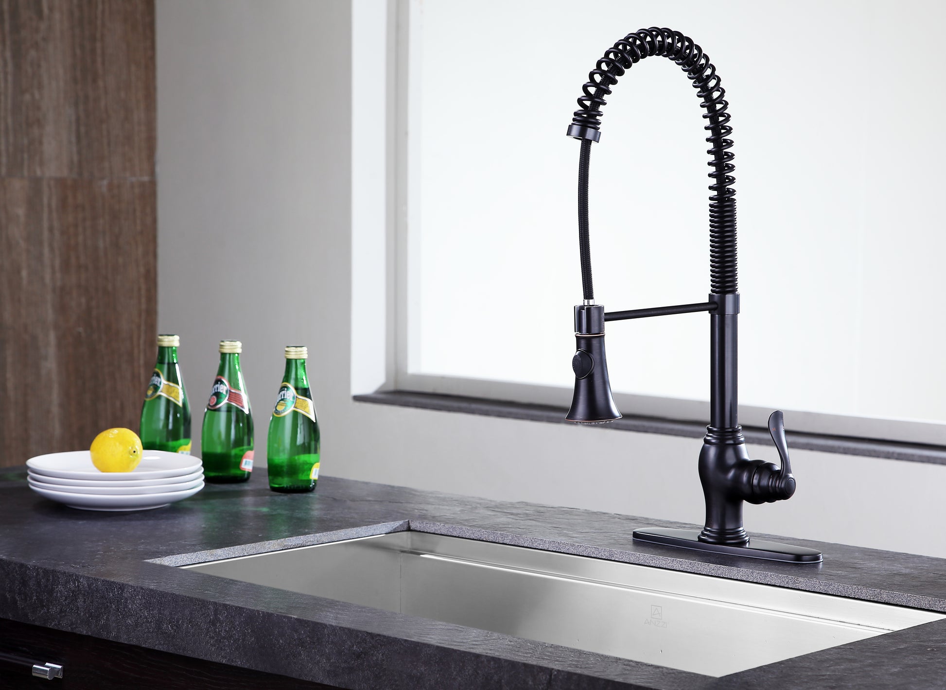 KF-AZ209ORB - Bastion Single-Handle Standard Kitchen Faucet in Oil Rubbed Bronze