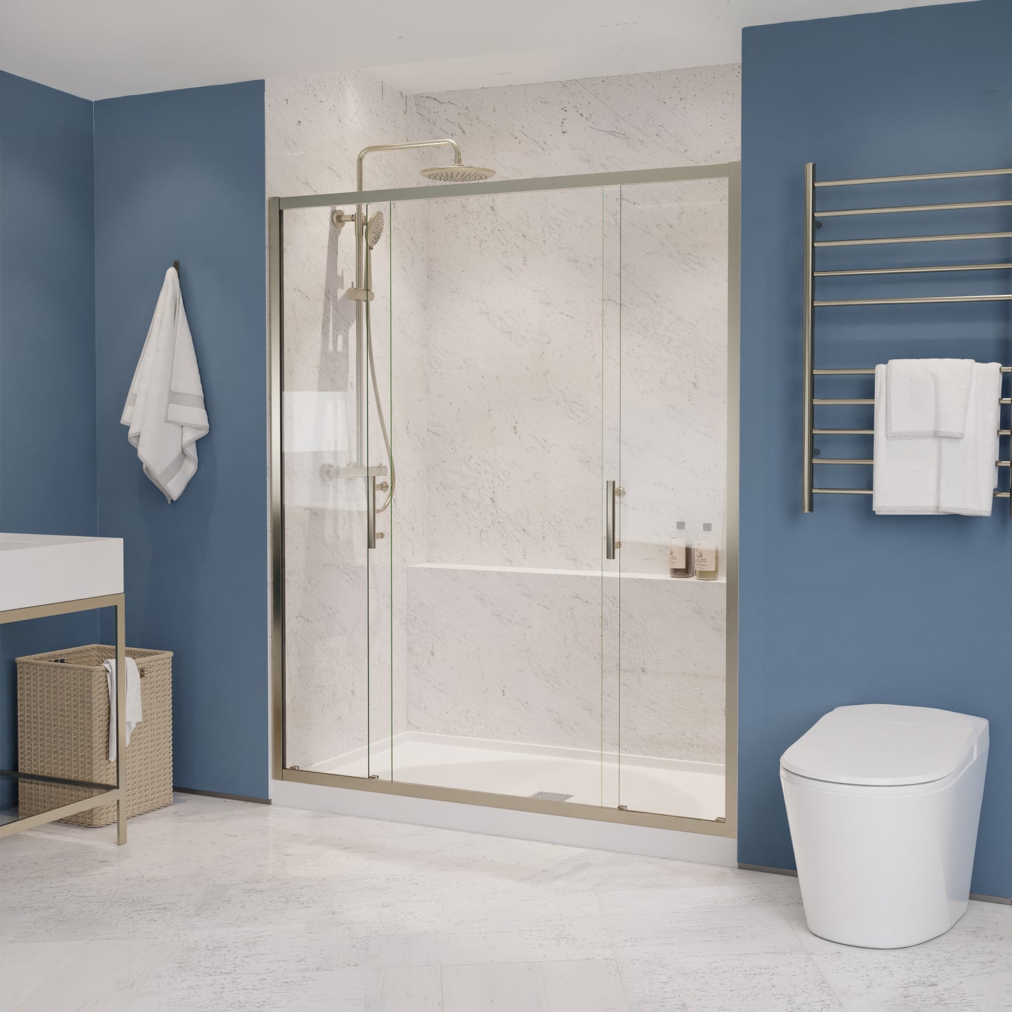 Enchant 70-in. x 60.4-in. Framed Sliding Shower Door