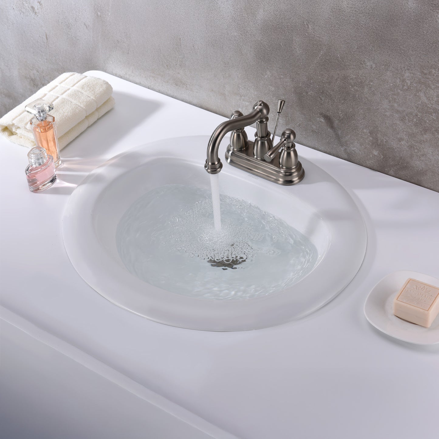 Cadenza Series 20.5 in. Ceramic Drop In Sink Basin in White