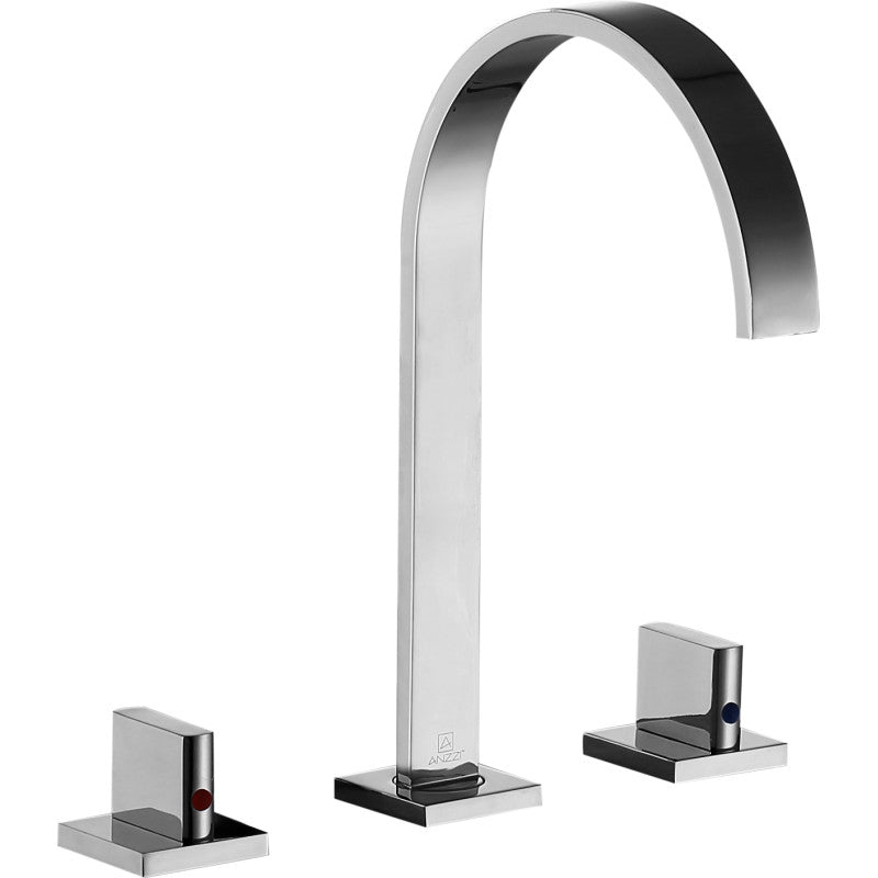 L-AZ183CH - Sabre 8 in. Widespread 2-Handle High-Arc Bathroom Faucet in Polished Chrome