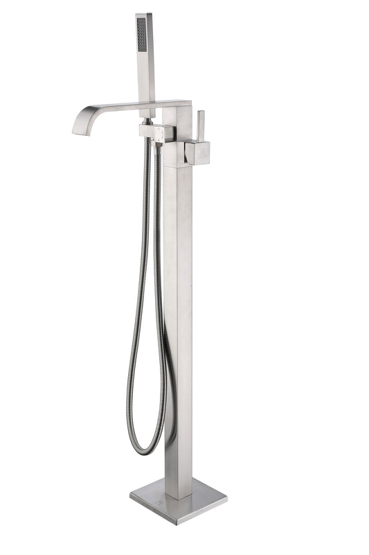 FS-AZ0044BN - Angel 2-Handle Claw Foot Tub Faucet with Hand Shower in Brushed Nickel