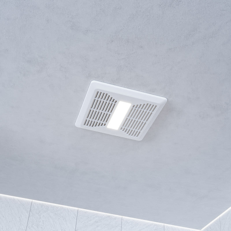 Spring Series 110 CFM Ceiling Mount Bathroom Exhaust Fan with Brilliant LED Light and ENERGY STAR in Soothing White