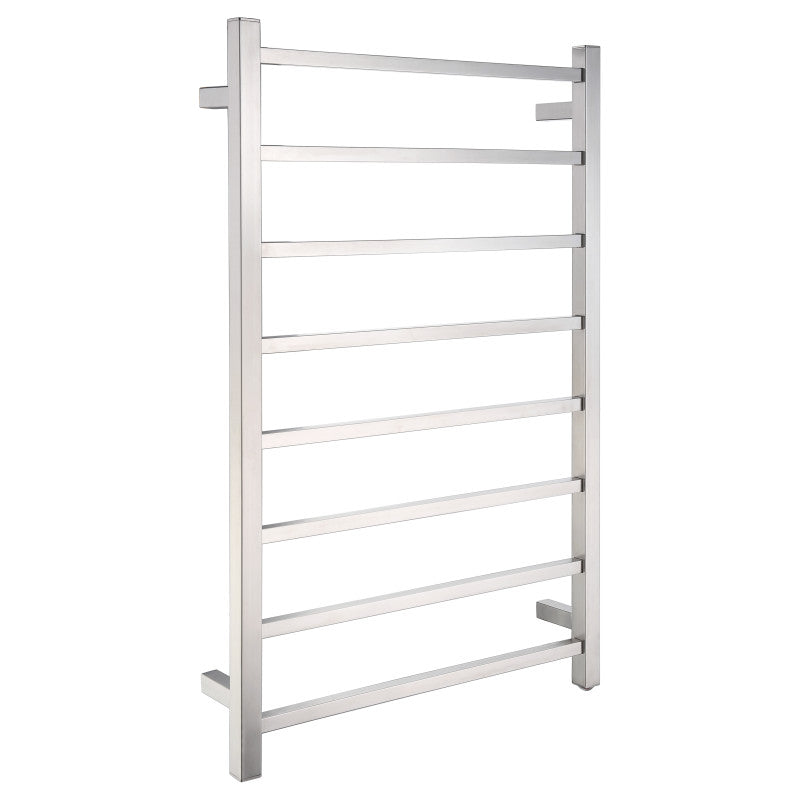 TW-AZ026CH - Bell 8-Bar Stainless Steel Wall Mounted Electric Towel Warmer Rack in Polished Chrome