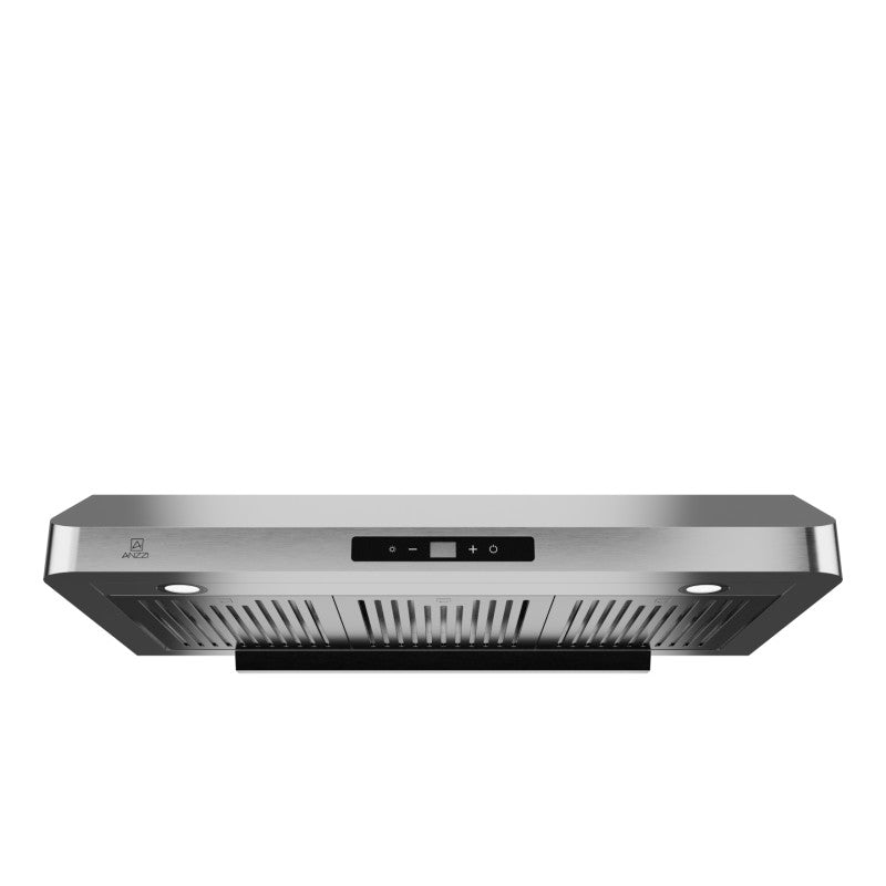 Under Cabinet Range Hood 36 inch | Ducted Kitchen over Stove Vent | Washable Baffle filter, LED Lights & Stainless Steel Finish | RH-AZ0391TSS