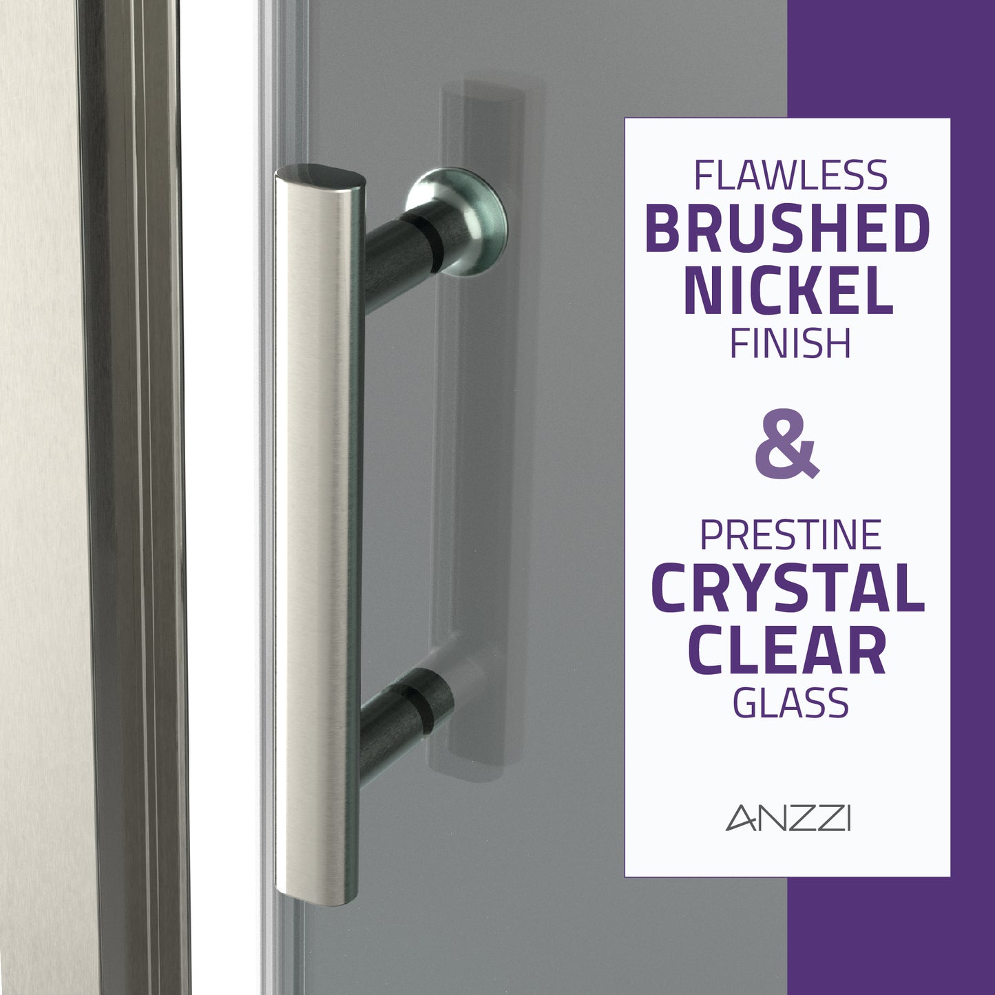Halberd 48 in. x 72 in. Framed Shower Door with TSUNAMI GUARD