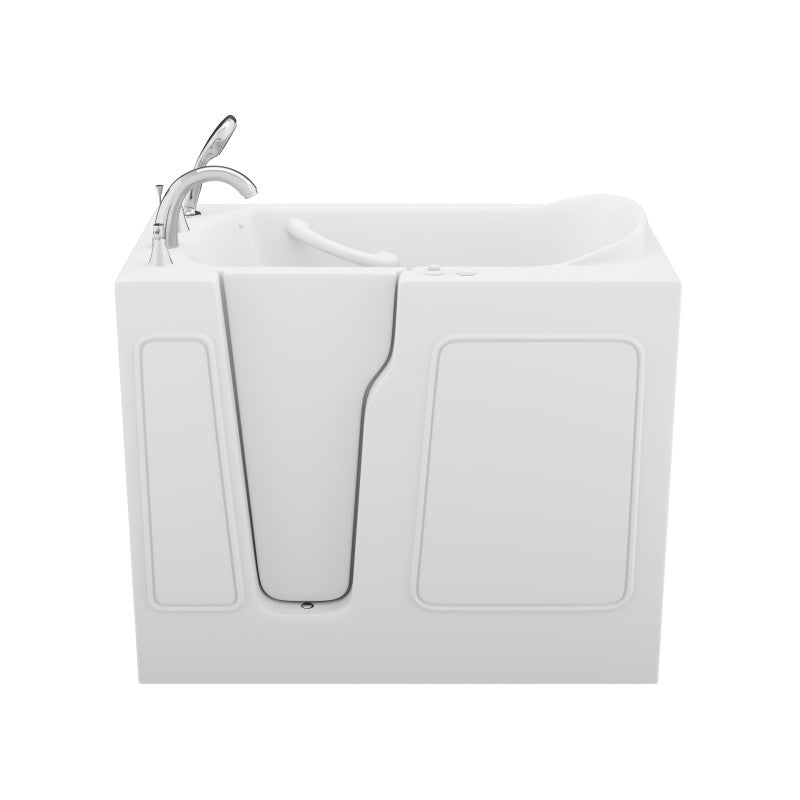Value Series 26 in. x 46 in. Left Drain Quick Fill Walk-in Whirlpool Tub in White