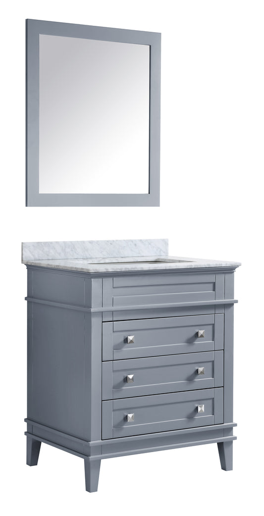 Wineck 36 in. W x 35 in. H Bathroom Bath Vanity Set in Rich Gray