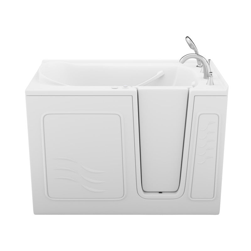 Value Series 30 in. x 53 in. Right Drain Quick Fill Walk-in Whirlpool Tub in White