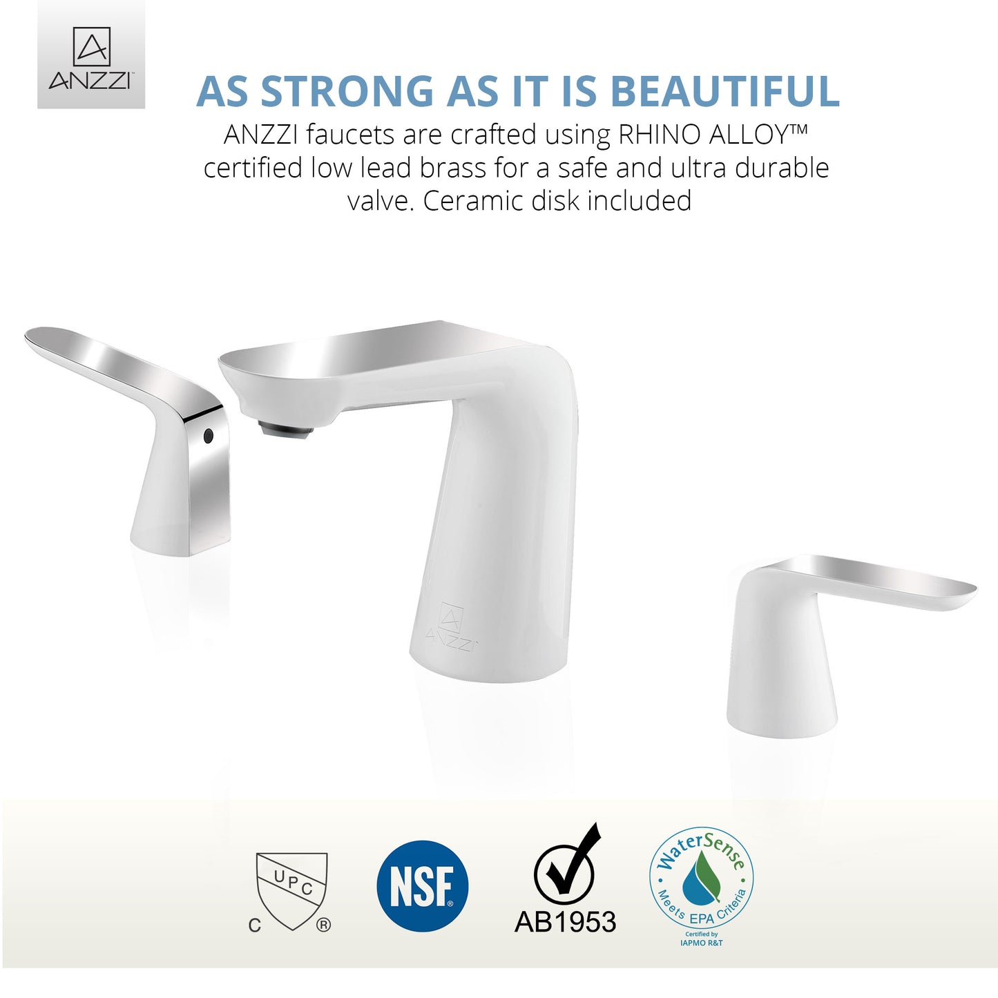 Pendant Series 8 in. Widespread 2-Handle Low-Arc Bathroom Faucet in Polished Chrome
