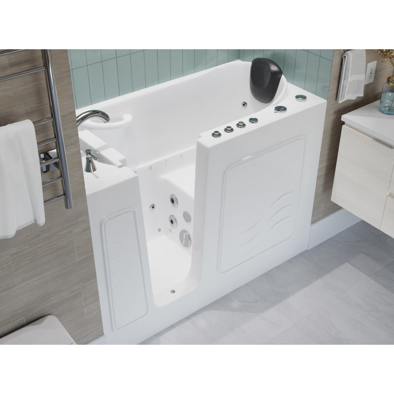 53 - 60 in. x 26 in. Air and Whirlpool Jetted Walk-in Tub