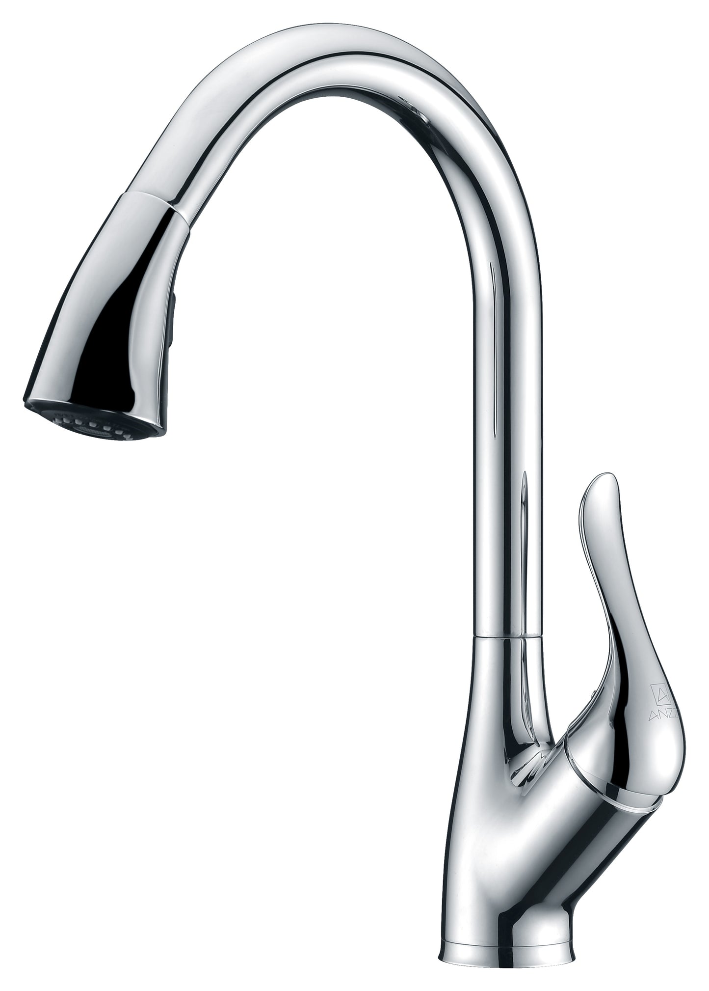 KF-AZ031 - Accent Series Single-Handle Pull-Down Sprayer Kitchen Faucet in Polished Chrome
