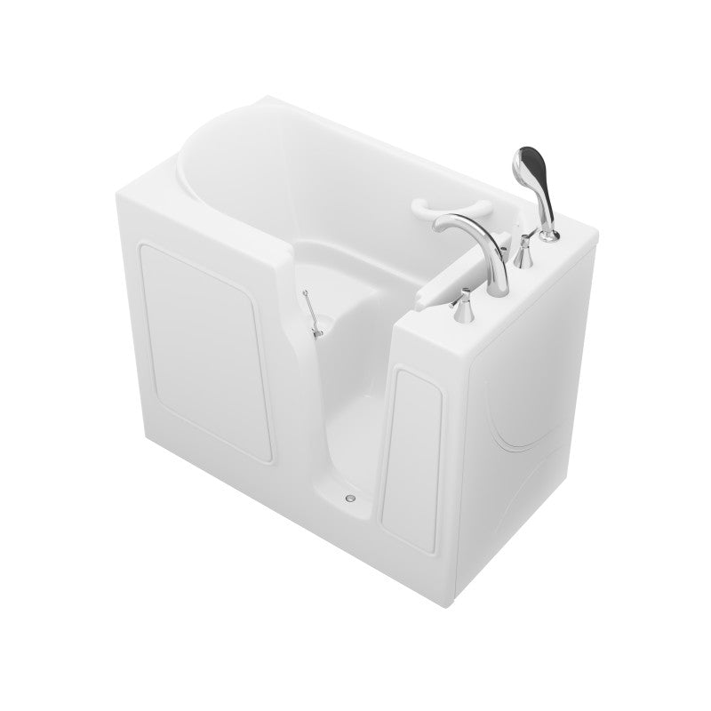 Value Series 26 in. x 46 in. Right Drain Quick Fill Walk-in Saoking Tub in White