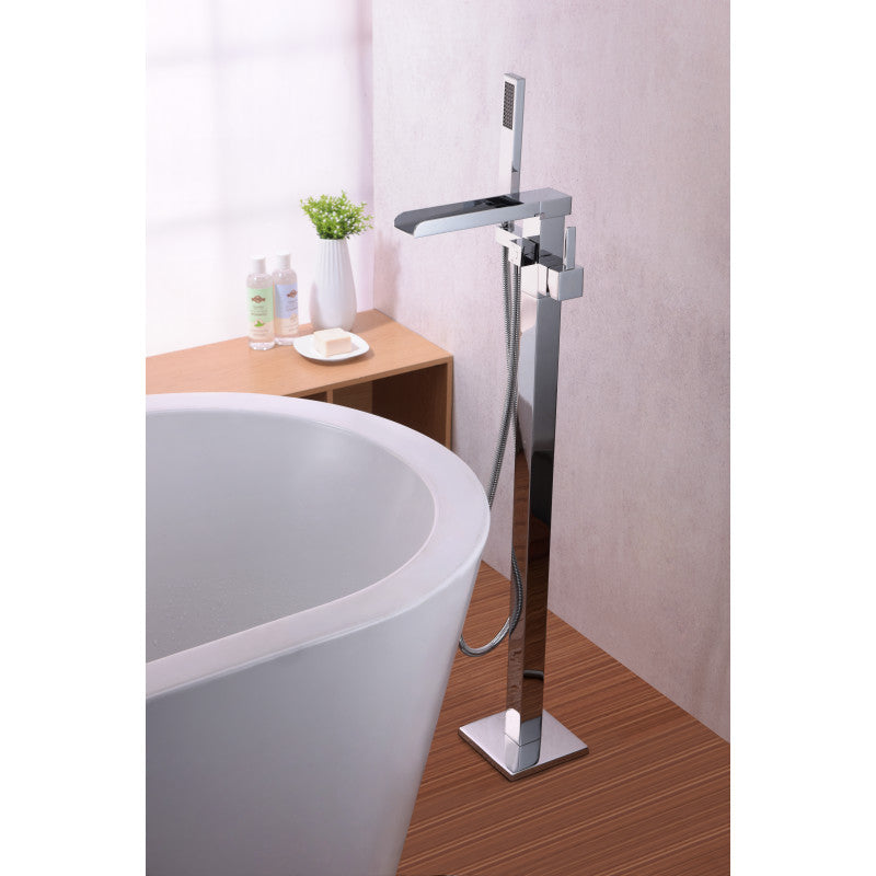 FS-AZ0059CH - Union 2-Handle Claw Foot Tub Faucet with Hand Shower in Polished Chrome